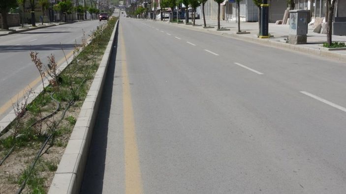 i Van sokaklarında sessizlik hakim