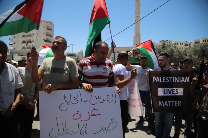 El Halil'deki Filistinlilerin gösterisine müdahale