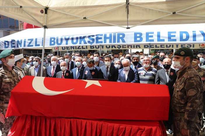 Şehit polis Veli Kabalay, Denizli'de toprağa verildi