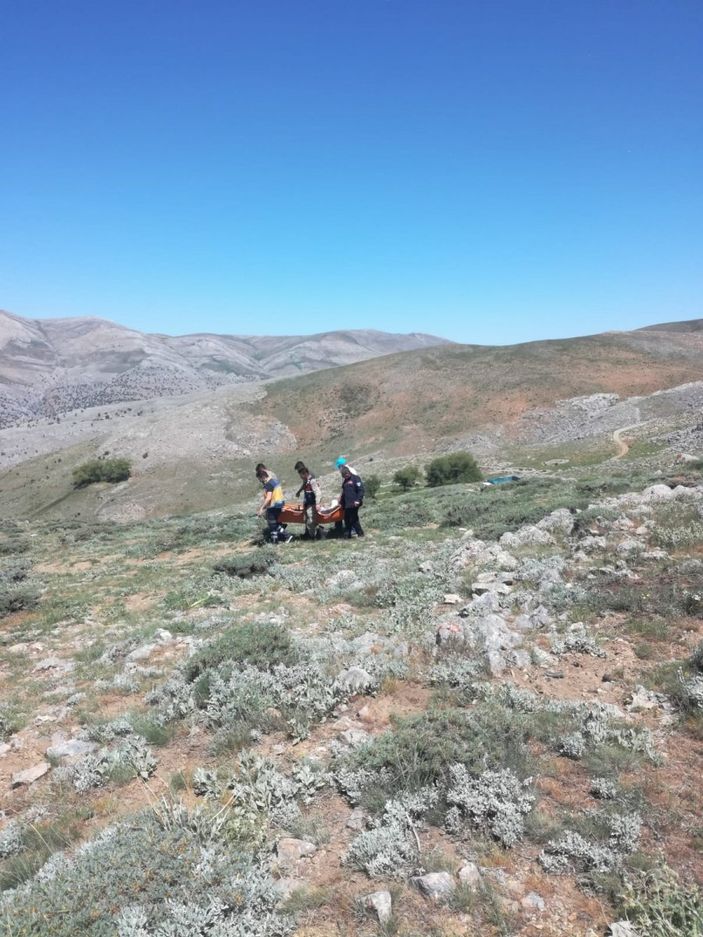 Malatya'da mantar toplamaya gitti, kayalıklardan düştü