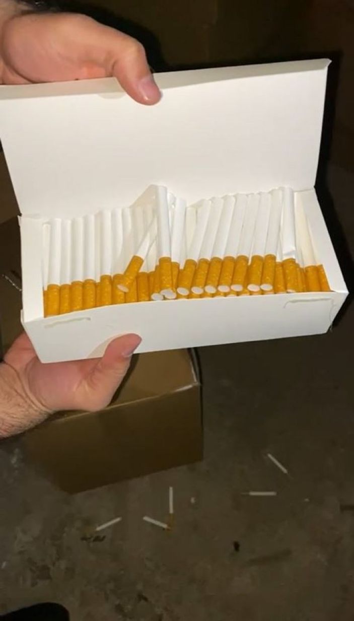 i Gaziantep’te 470 bin adet kaçak makaron ele geçirildi