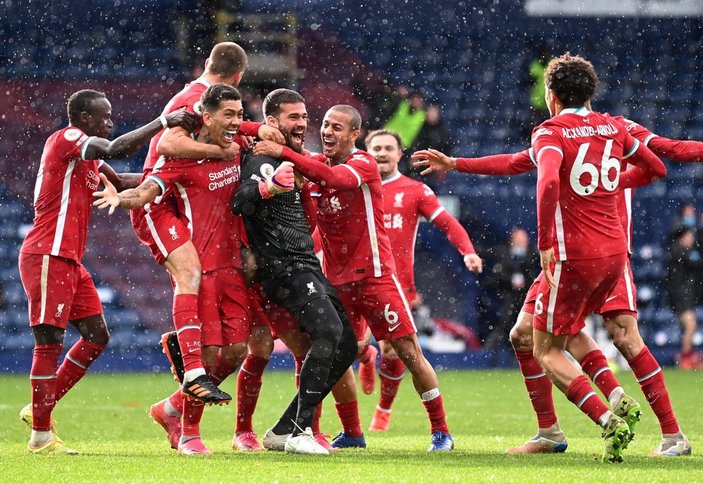 Premier Lig'de Liverpool, kaleci Alisson'un golüyle son dakikada kazandı