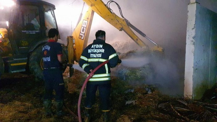 Aydın'da depo yangını: 2 milyon liralık maddi hasar oluştu