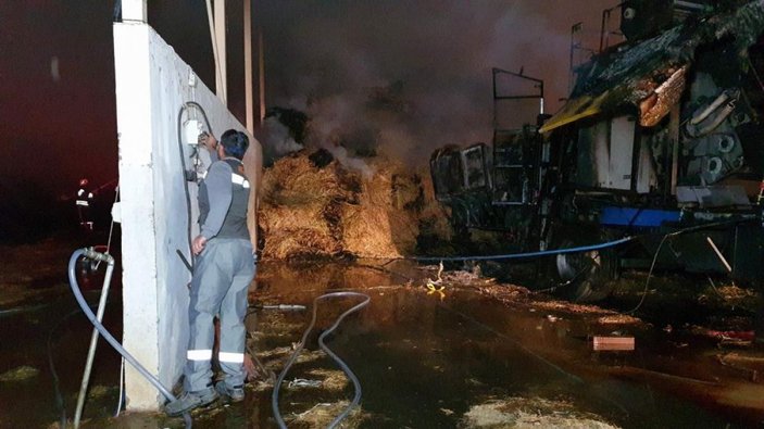 Aydın'da depo yangını: 2 milyon liralık maddi hasar oluştu