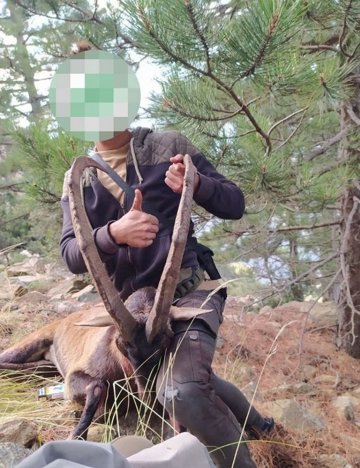 d Denizli'de dağ keçisi avlayan 6 kişiye ceza