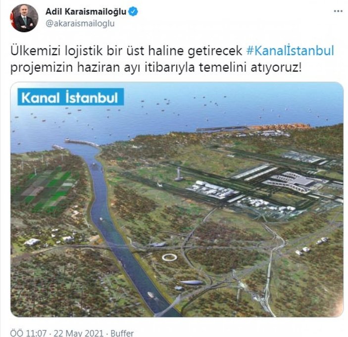 Adil Karaismailoğlu: Kanal İstanbul'un temeli haziran ayında atılıyor