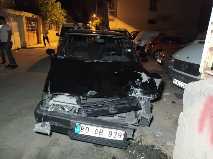 Adana'da drift yapan araç bekçiye çarptı