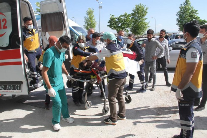 Konya'da kamyon sürücüsü elektrik akımına kapıldı
