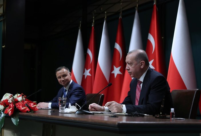 Cumhurbaşkanı Erdoğan ile Polonya Cumhurbaşkanı'ndan ortak açıklama