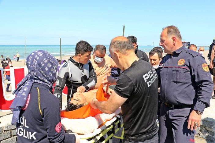 Samsun'da boğulma tehlikesi geçiren çocuk kurtarıldı
