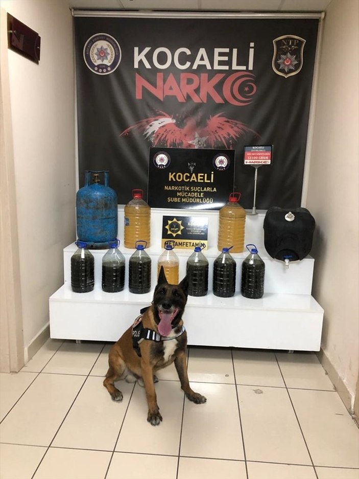 Kocaeli’de mutfak tüpünün içinden metamfetamin çıktı