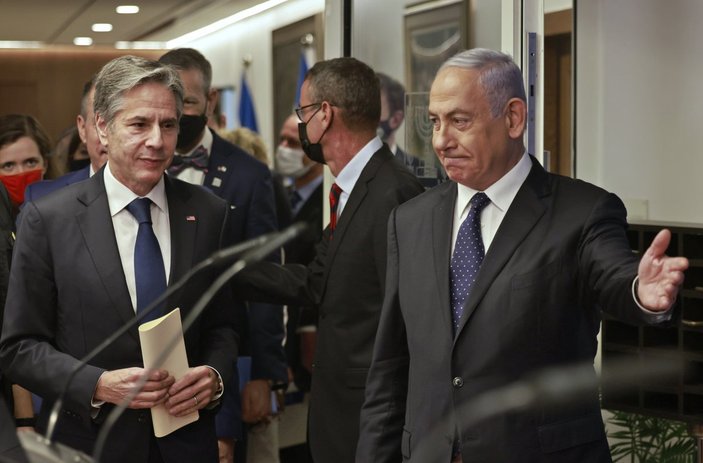 ABD Dışişleri Bakanı Blinken'in İsrail ziyaretinde dikkat çeken fotoğraf