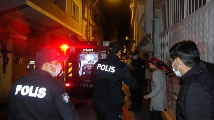 Bursa'da tek katlı evde yangın çıktı