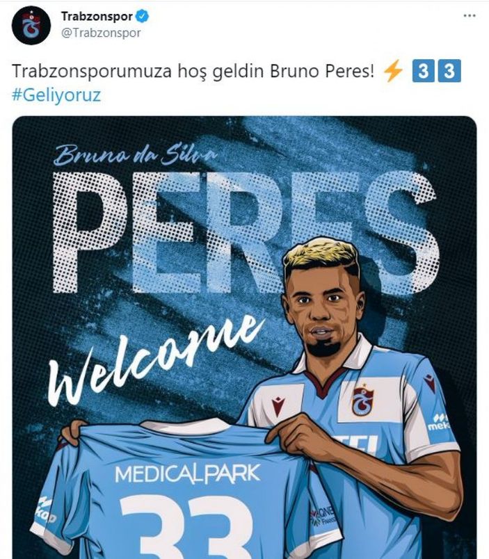 Trabzonspor Bruno Peres ile Gervinho'nun transferini açıkladı