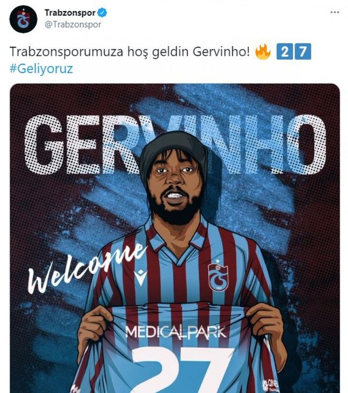 Trabzonspor Bruno Peres ile Gervinho'nun transferini açıkladı