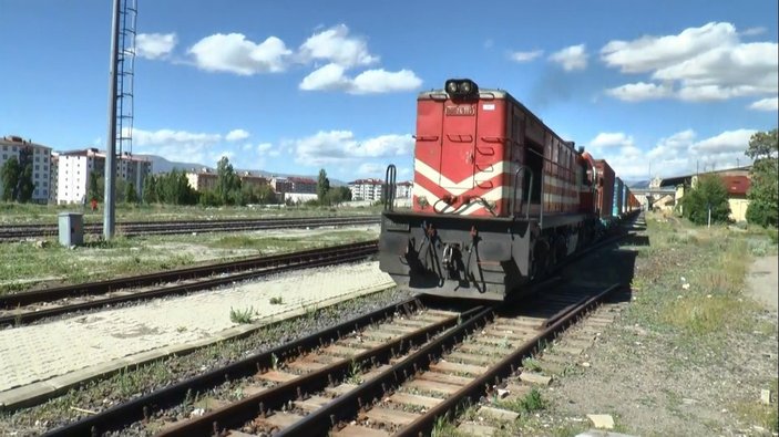İhracat treni Erzurum'a hareket etti