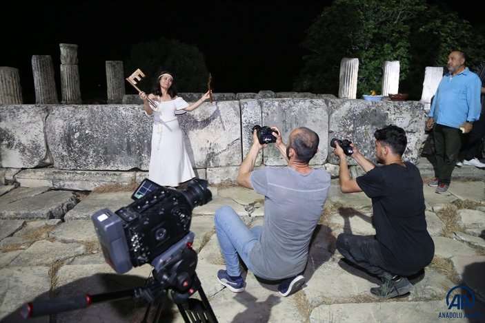 Muğla'da Stratonikeia Antik Kenti'nin belgesel çekimleri başladı