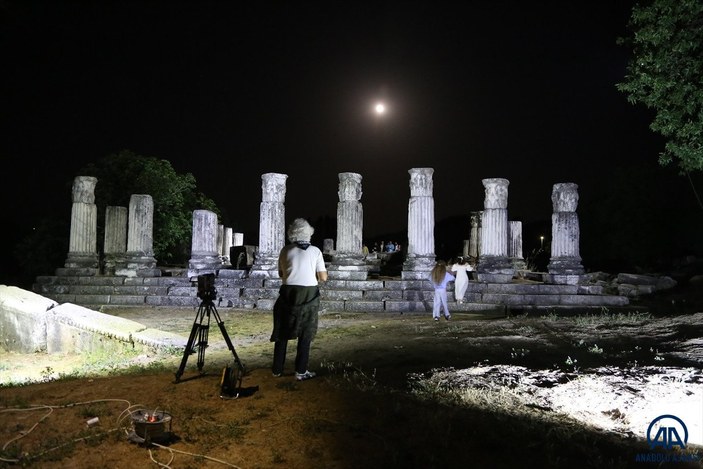 Muğla'da Stratonikeia Antik Kenti'nin belgesel çekimleri başladı