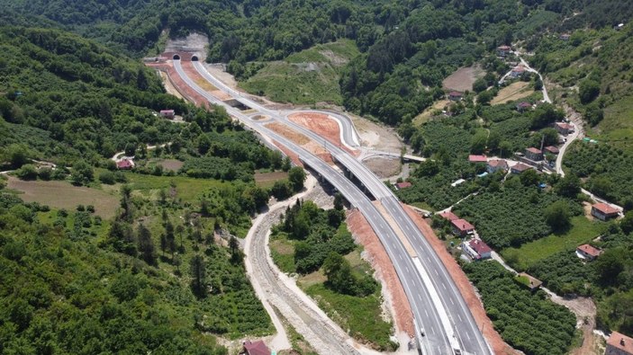 Karadeniz sahil yolu projesi ilerliyor