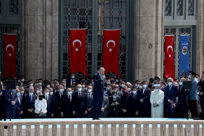 Cumhurbaşkanı Erdoğan'ın Taksim Camii açılışı konuşması