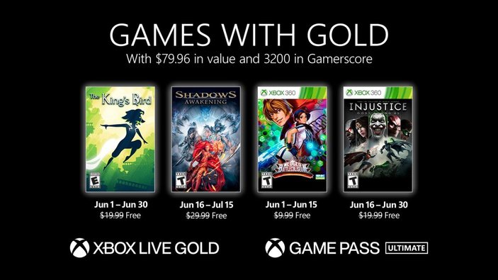 xbox live gold haziran oyunları