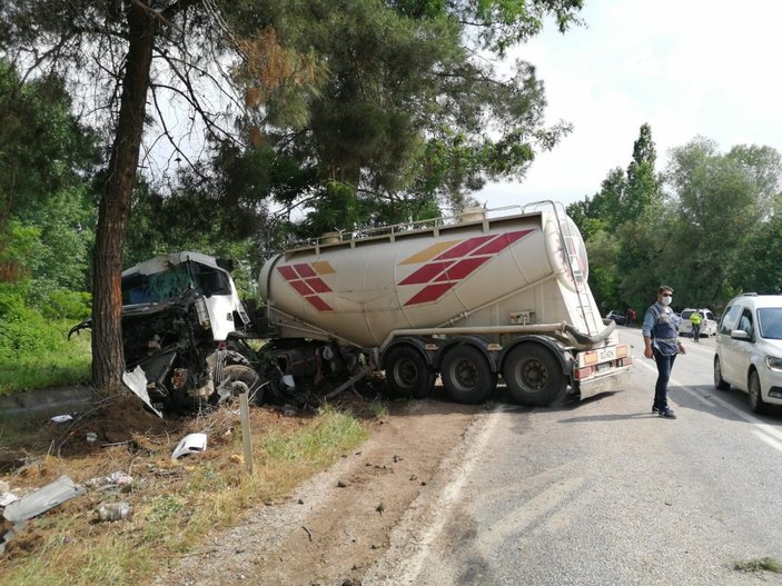 Tokat’ta köpeği ezmemek için manevra yaptı, ölümden döndü