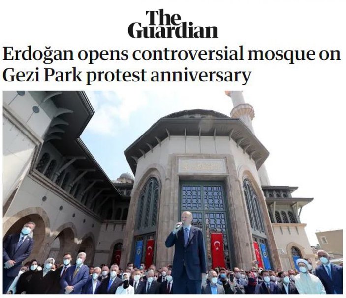 İngiliz basını, Taksim Camii'nden rahatsız oldu