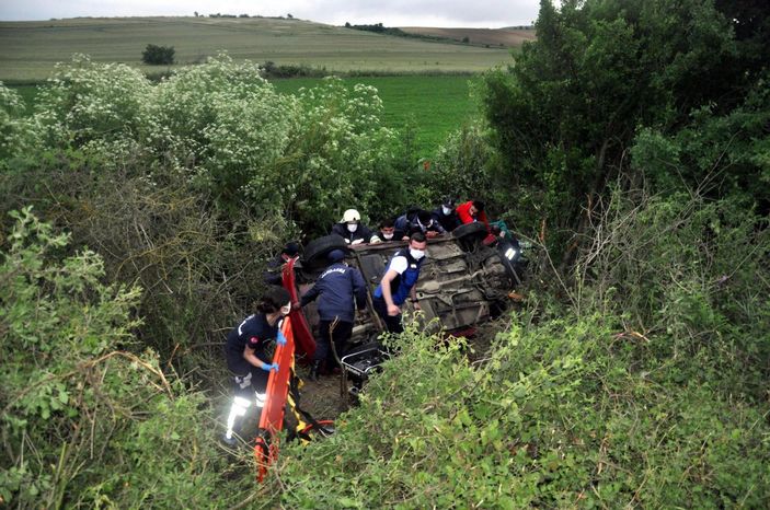 d Tekirdağ'da trafik kazası: 1 yaralı