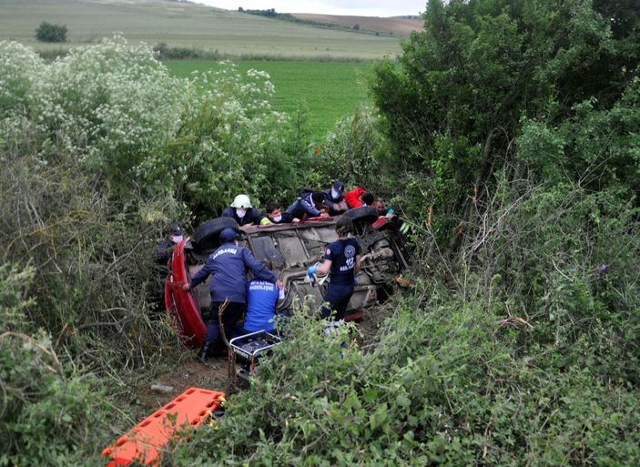 d Tekirdağ'da trafik kazası: 1 yaralı