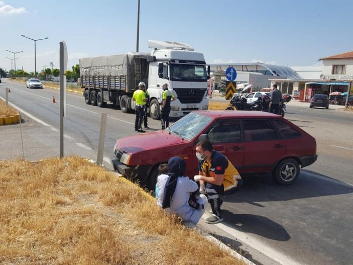 i Konya'da trafik kazası: 1 yaralı