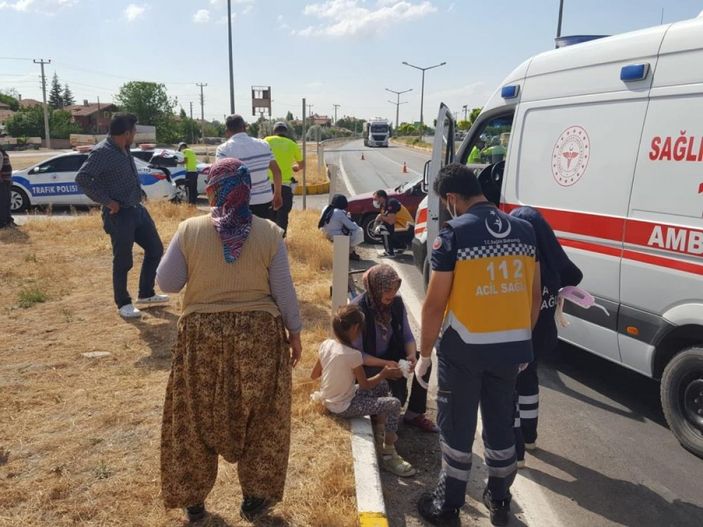 i Konya'da trafik kazası: 1 yaralı