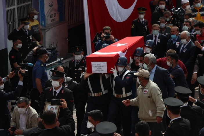 Şehit Jandarma Teğmen Baki Koçak, Yozgat'ta son yolculuğuna uğurlandı