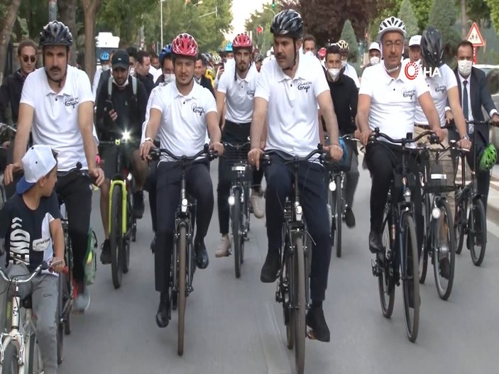 Murat Kurum bisiklet etkinliğine katıldı
