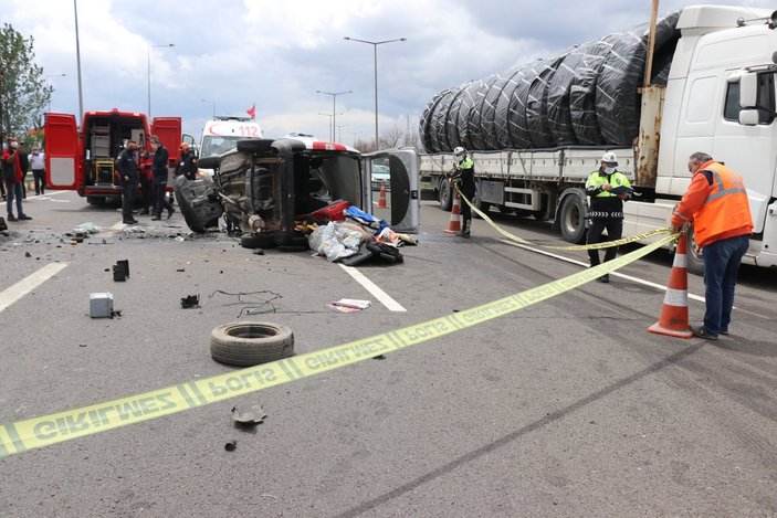 Bolu'da otoyolda kaza: 1 ölü, 2 yaralı