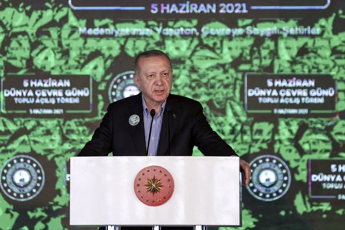 Cumhurbaşkanı Erdoğan, 10 millet bahçesinin açılışını yaptı