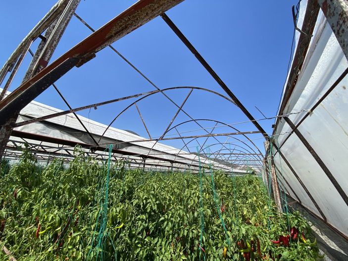 i Antalya'da hortum seraları uçurdu