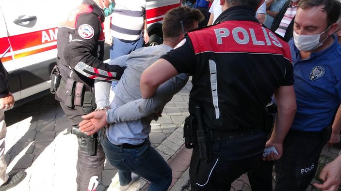 İ Samsun'da kovalamaca sonunda yakalanan şahıstan pes dedirten savunma