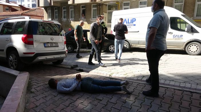 İ Samsun'da kovalamaca sonunda yakalanan şahıstan pes dedirten savunma