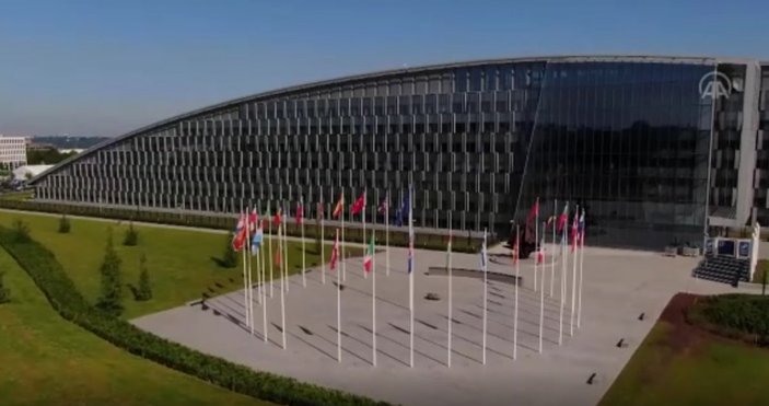 NATO Karargahı binası ilk kez havadan görüntülendi