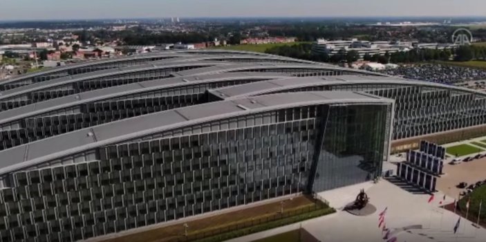 NATO Karargahı binası ilk kez havadan görüntülendi
