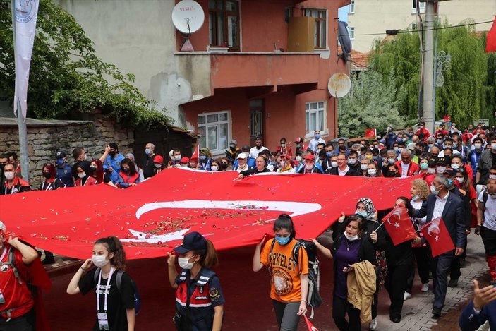 Muharrem Kasapoğlu, Atatürk ve İstiklal Yolu yürüyüşüne katıldı