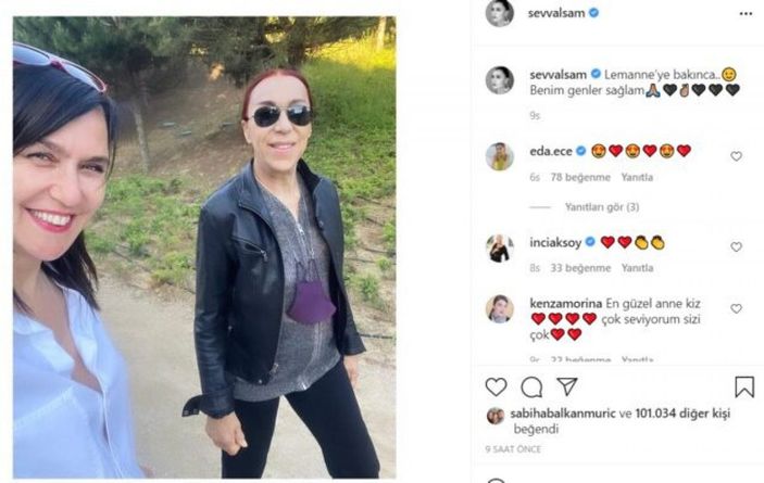 Şevval Sam, annesi Leman Sam'la fotoğraf paylaştı