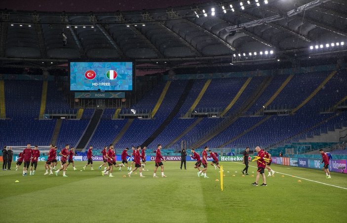 Milliler, İtalya maçı hazırlıklarını tamamladı