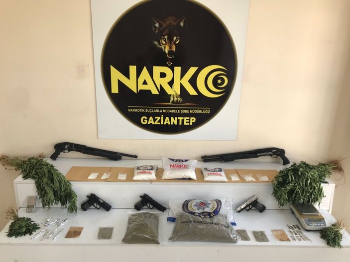 Gaziantep’te uyuşturucu operasyonu düzenlendi