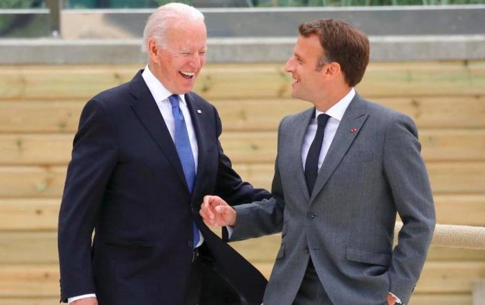 Emmanuel Macron: Biden, özgürlükçü dünyanın işbirlikçi lideri