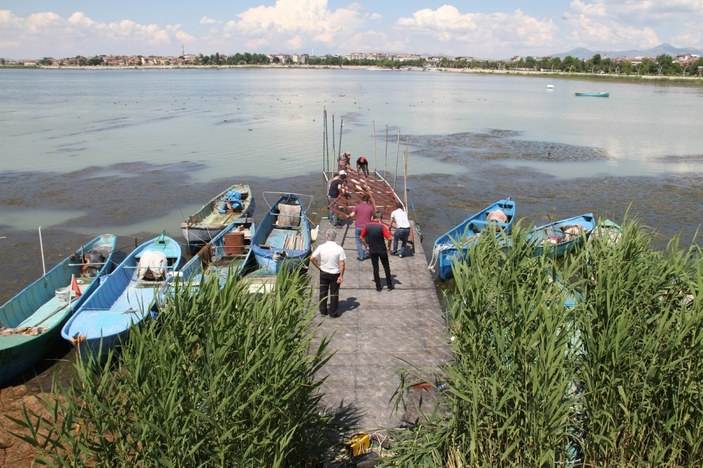 Beyşehir'de balıkçılar yeni sezona hazırlanıyor