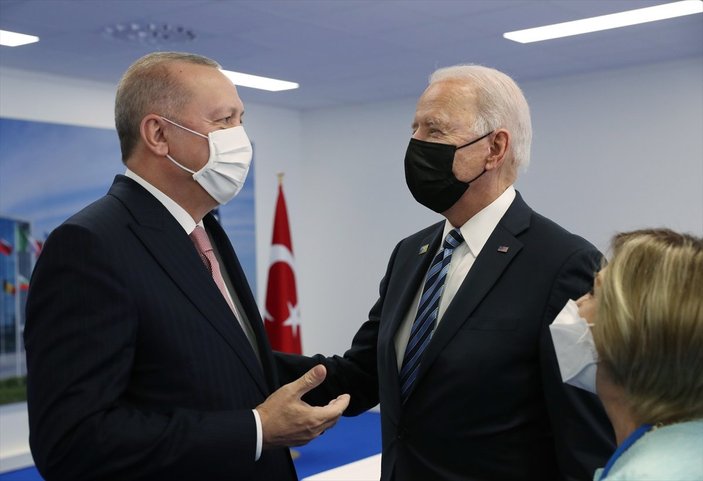 Cumhurbaşkanı Erdoğan ile Joe Biden görüşmesi