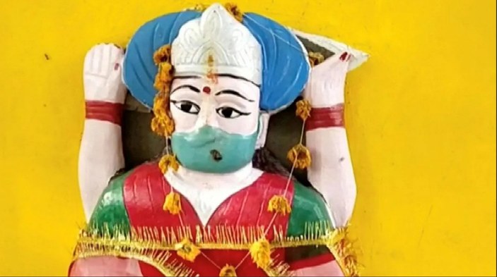 Hindistan'da salgına karşı 'Korona Tanrıçası' inşa edildi
