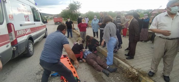 Kastamonu'da bisikletiyle evine giderken kazada yaralandı