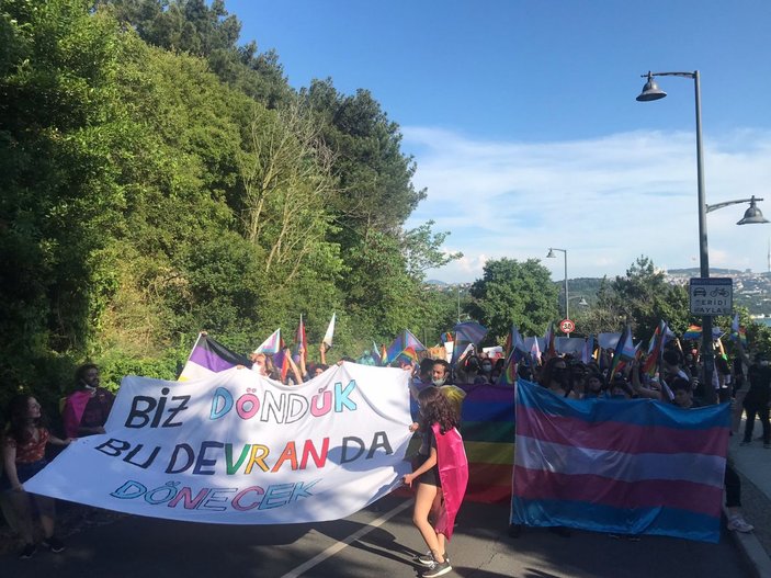 Boğaziçi Üniversitesi'nde LGBT yürüyüşü